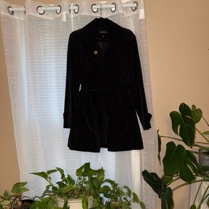 Black London Fog Trench Coat